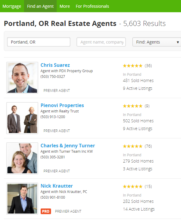 trulia agent listing